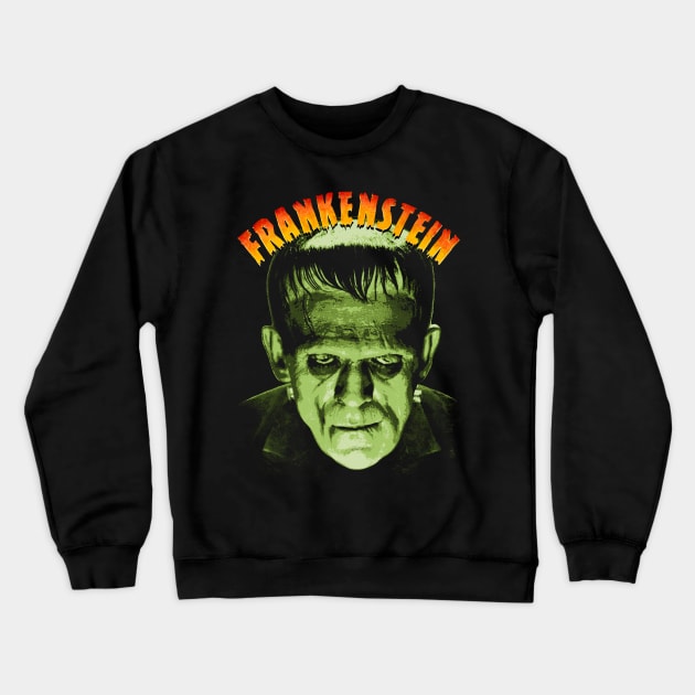 Frankenstein Crewneck Sweatshirt by Rosado